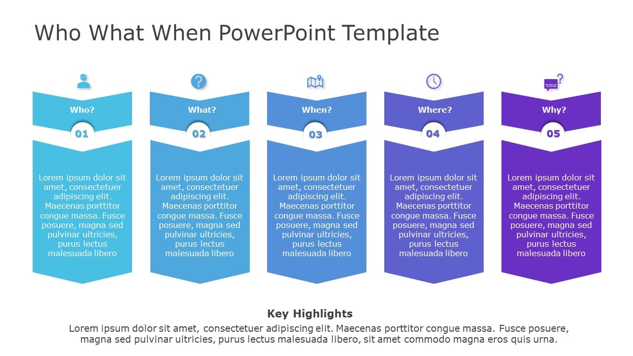 Who What When 02 PowerPoint Template & Google Slides Theme