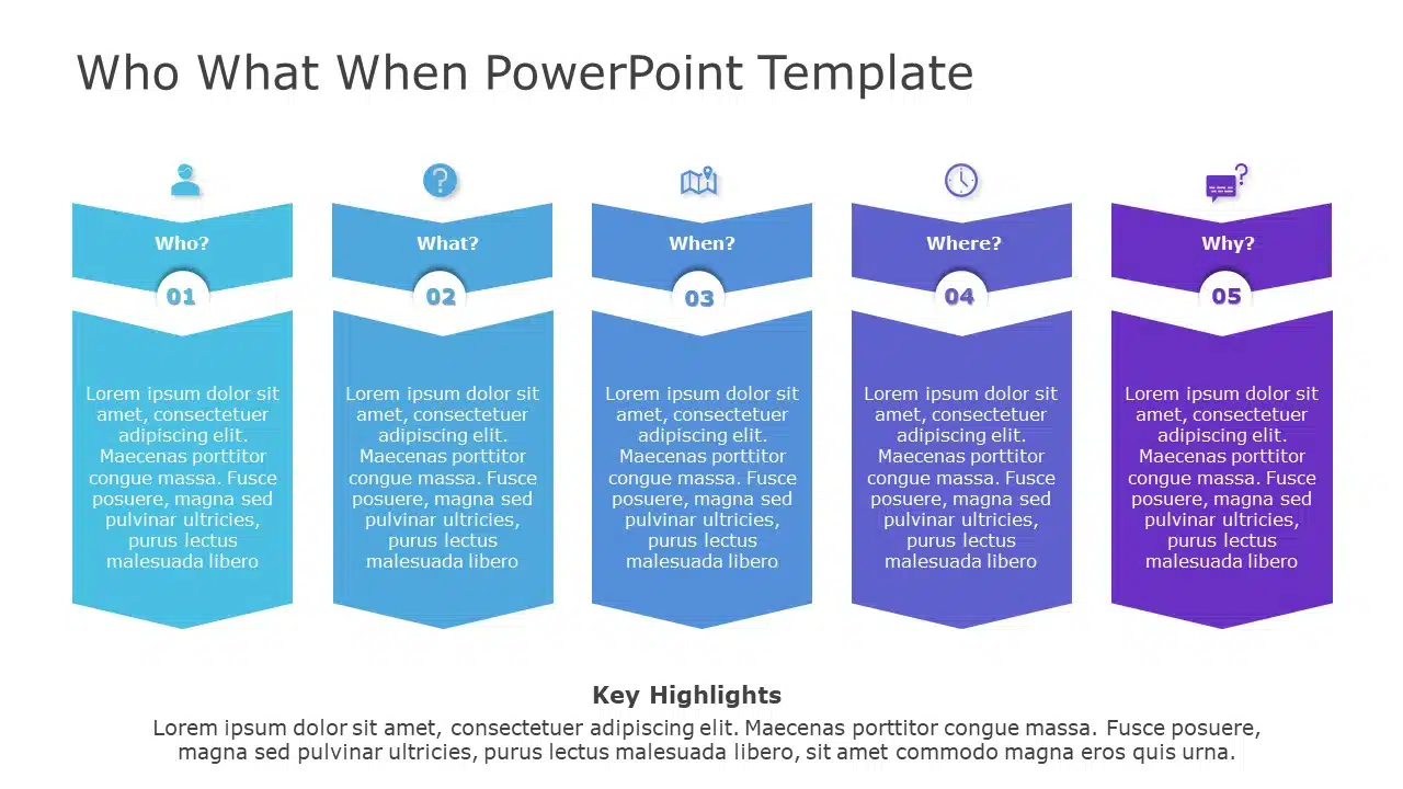 Who What When 02 PowerPoint Template & Google Slides Theme