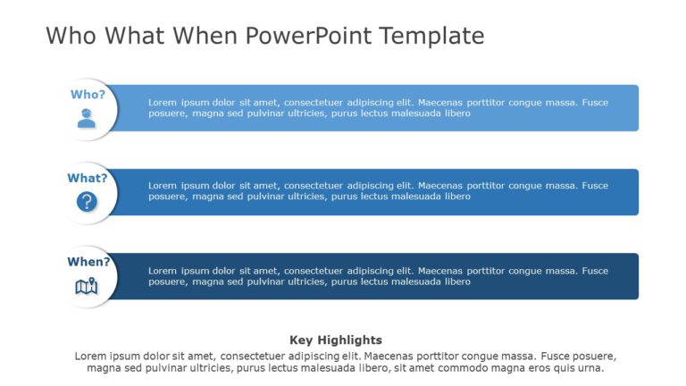 Who What When 03 PowerPoint Template & Google Slides Theme