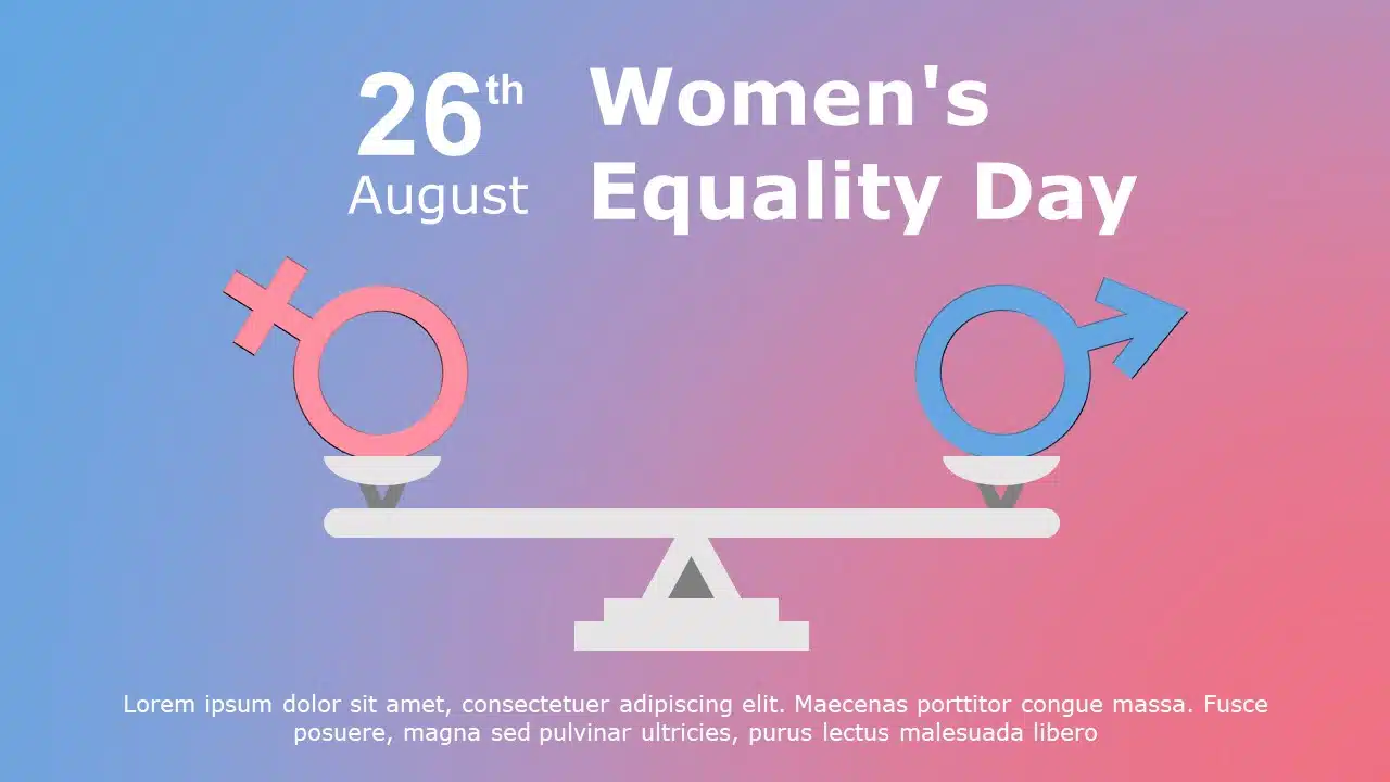 Women Equality Day 01 PowerPoint Template & Google Slides Theme