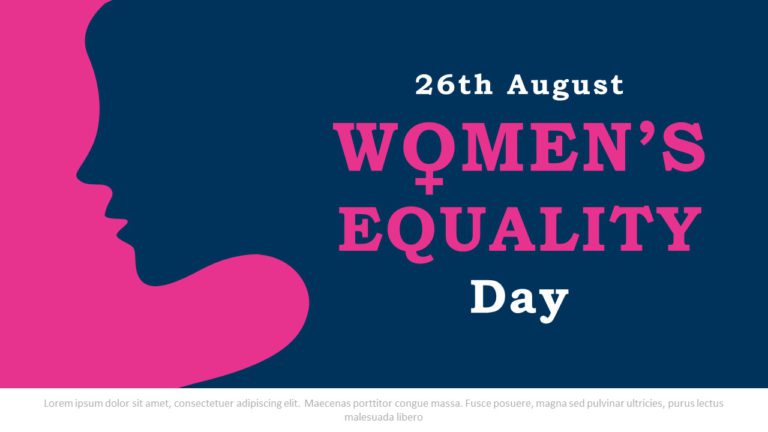 Women Equality Day 04 PowerPoint Template & Google Slides Theme