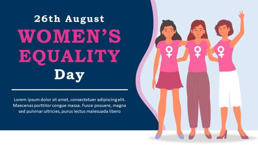 Women Equality Day 05 PowerPoint Template