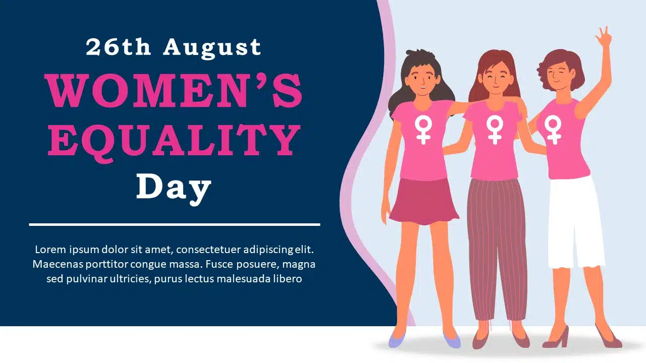 Women Equality Day 05 PowerPoint Template & Google Slides Theme