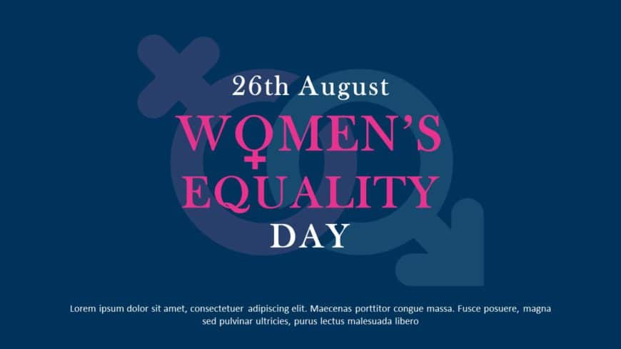 Women Equality Day 06 PowerPoint Template