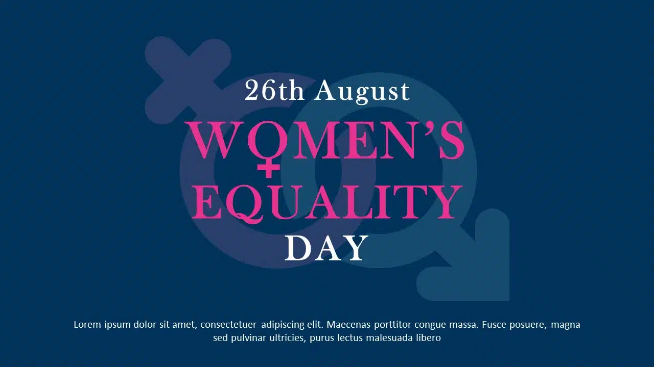 Women Equality Day 06 PowerPoint Template & Google Slides Theme