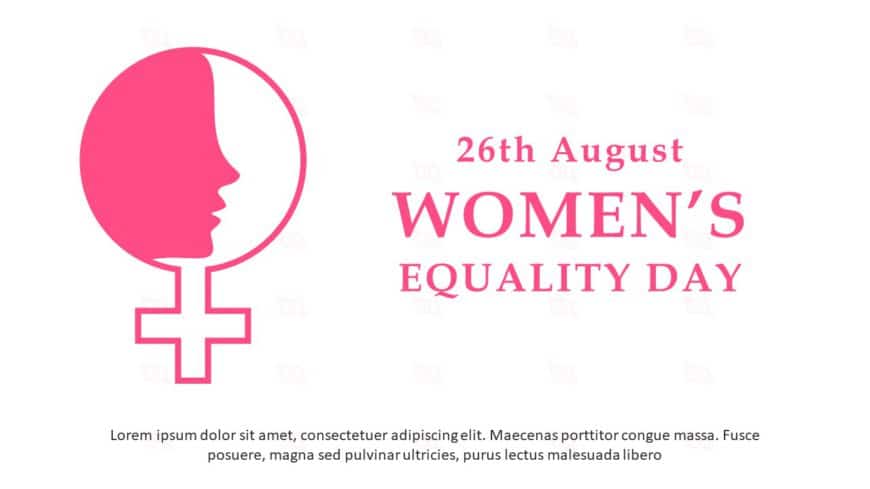 Women Equality Day 08 PowerPoint Template