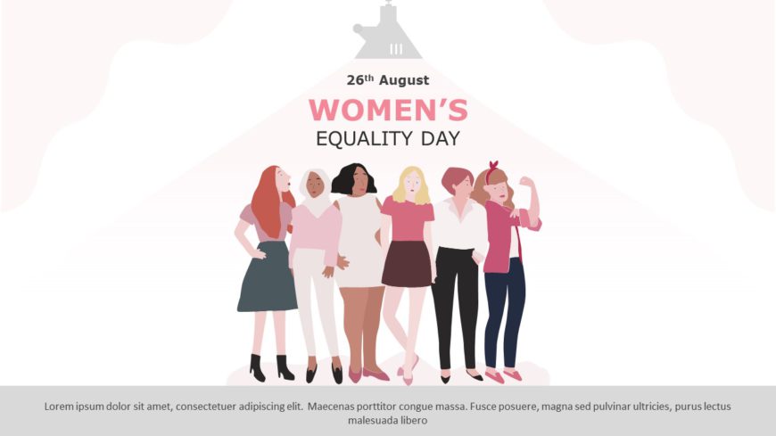 Women Equality Day 09 PowerPoint Template