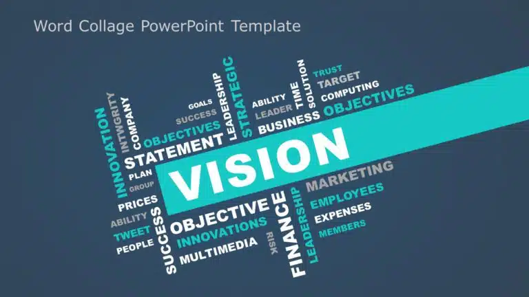 Word Collage PowerPoint Template & Google Slides Theme