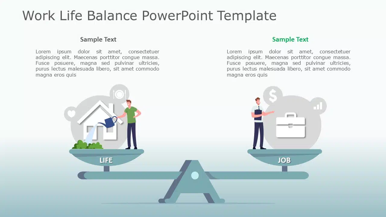 Work Life Balance 01 PowerPoint Template & Google Slides Theme