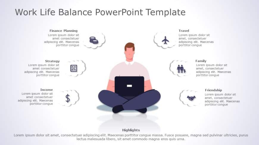 Work Life Balance 04 PowerPoint Template