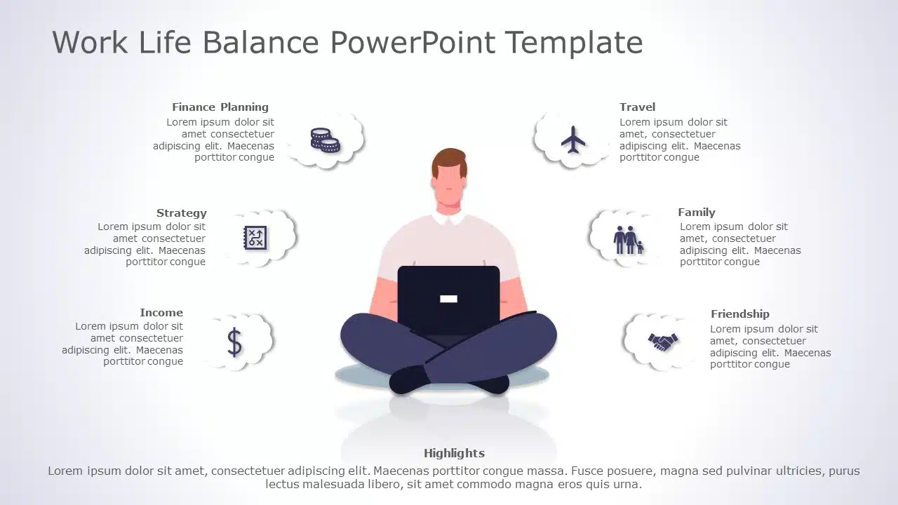 Work Life Balance 04 PowerPoint Template & Google Slides Theme