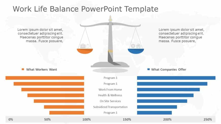 Work Life Balance 05 PowerPoint Template