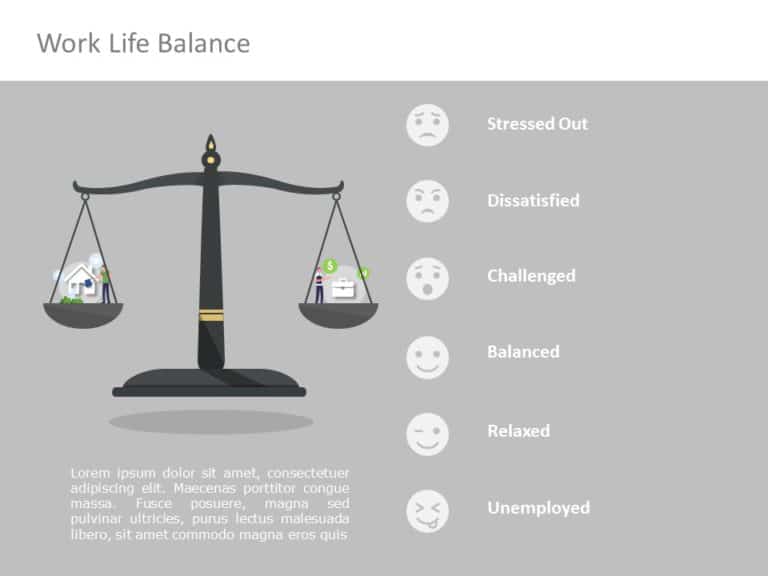Work Life Balance 06 PowerPoint Template