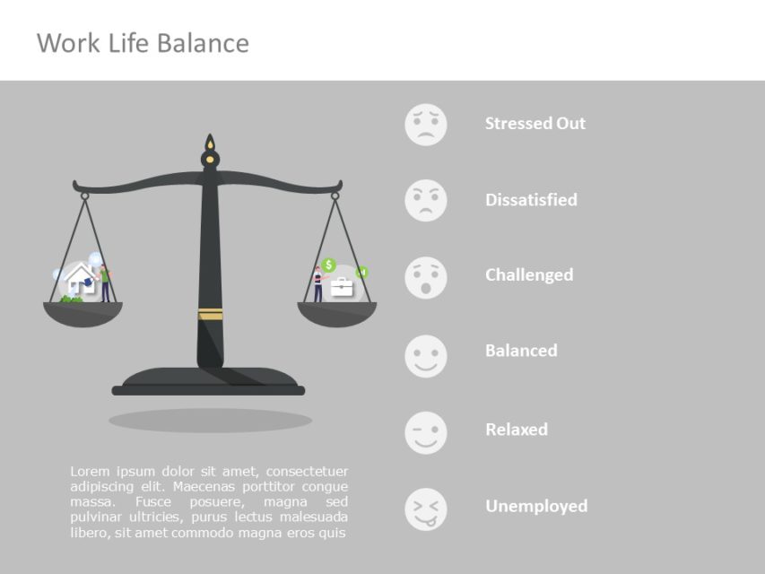 Work Life Balance 06 PowerPoint Template | SlideUpLift