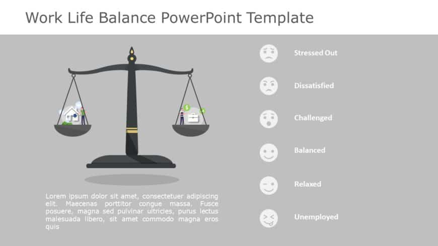 Work Life Balance 06 PowerPoint Template