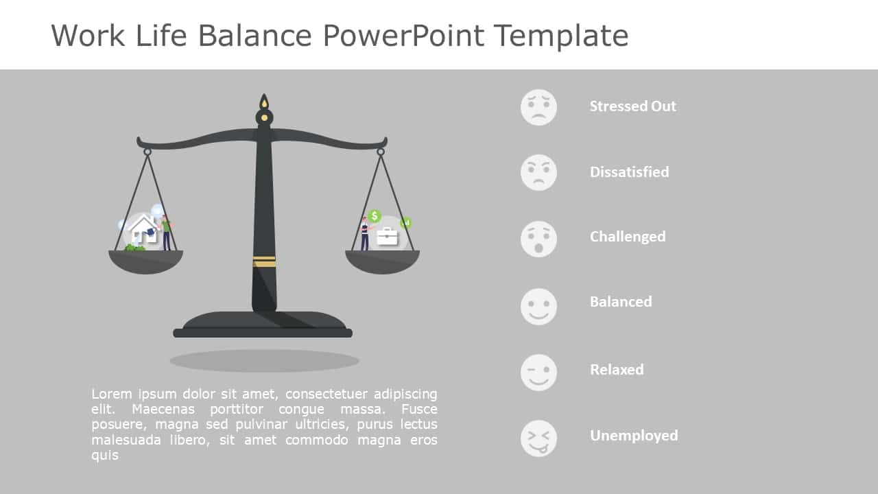 Work Life Balance 06 PowerPoint Template & Google Slides Theme