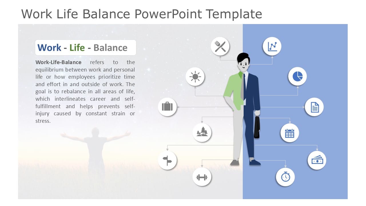 Work Life Balance 07 PowerPoint Template