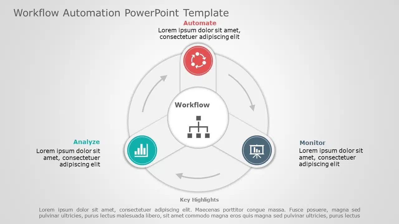 Workflow Automation 03 PowerPoint Template & Google Slides Theme