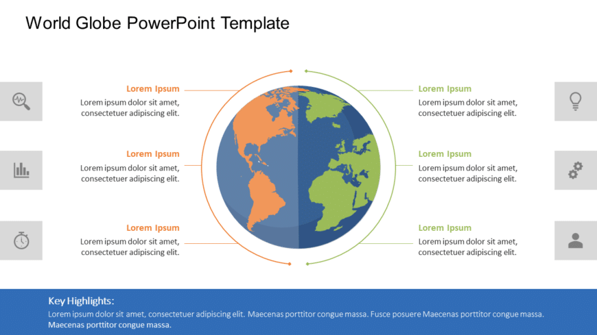 World Globe 02 PowerPoint Template