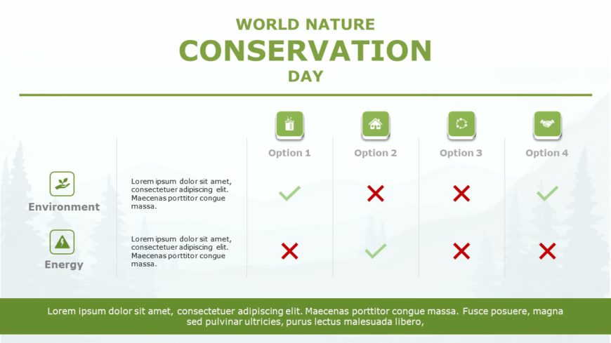 World Nature Conservation Day 02 PowerPoint Template