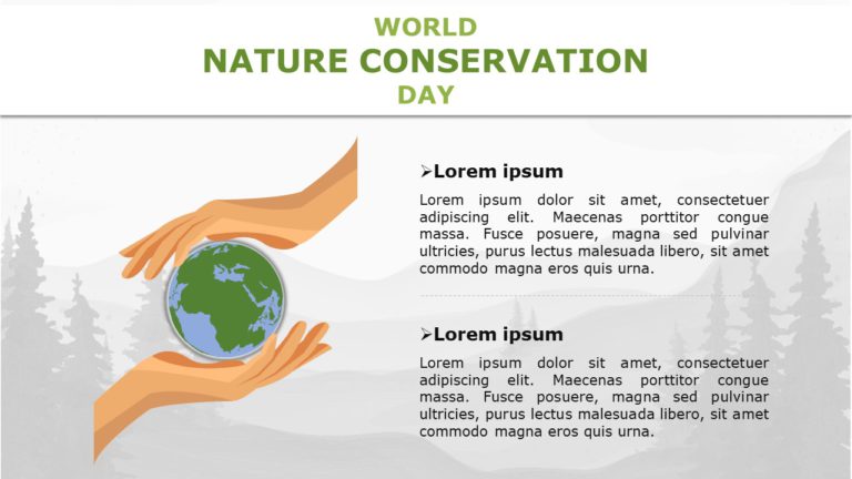 World Nature Conservation Day 03 PowerPoint Template & Google Slides Theme
