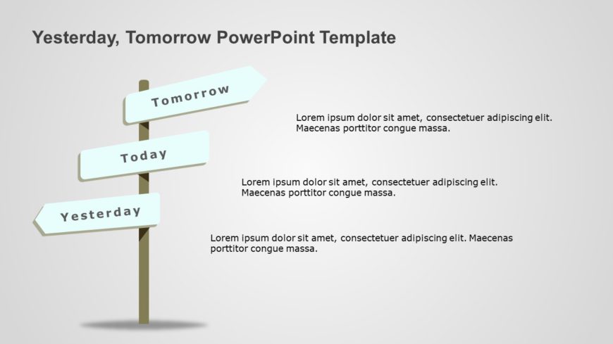 Yesterday Tomorrow PowerPoint Template