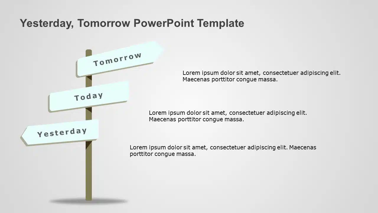 Yesterday Tomorrow PowerPoint Template & Google Slides Theme