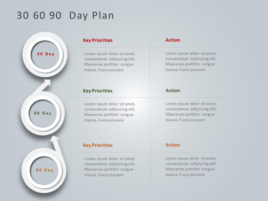 Animated 30 60 90 Day Plan PowerPoint Template 7