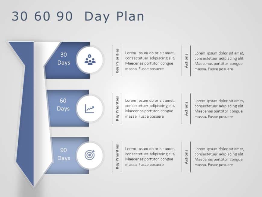 Animated 30 60 90 Day Plan PowerPoint Template 8