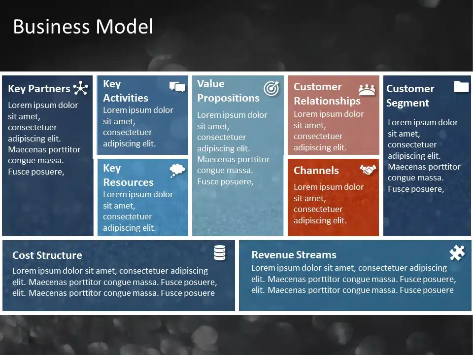 Animated Business Model 2 PowerPoint Template & Google Slides Theme