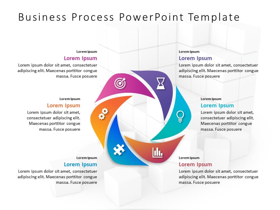 Animated Business Process 1 PowerPoint Template