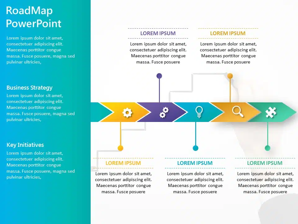 Animated Business Roadmap 13 PowerPoint Template & Google Slides Theme