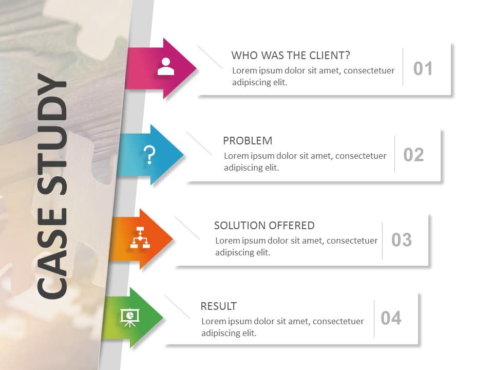 Animated Case Study Format PowerPoint Template