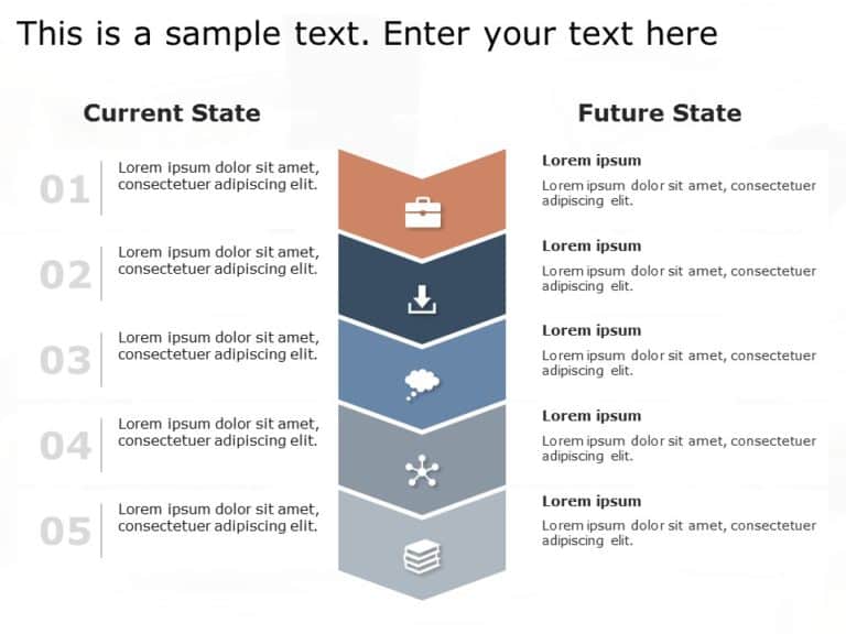Animated Current State vs Future State PowerPoint Template