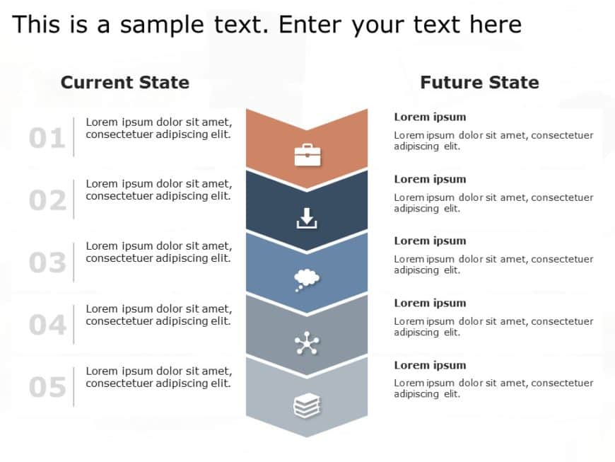 Animated Current State vs Future State PowerPoint Template