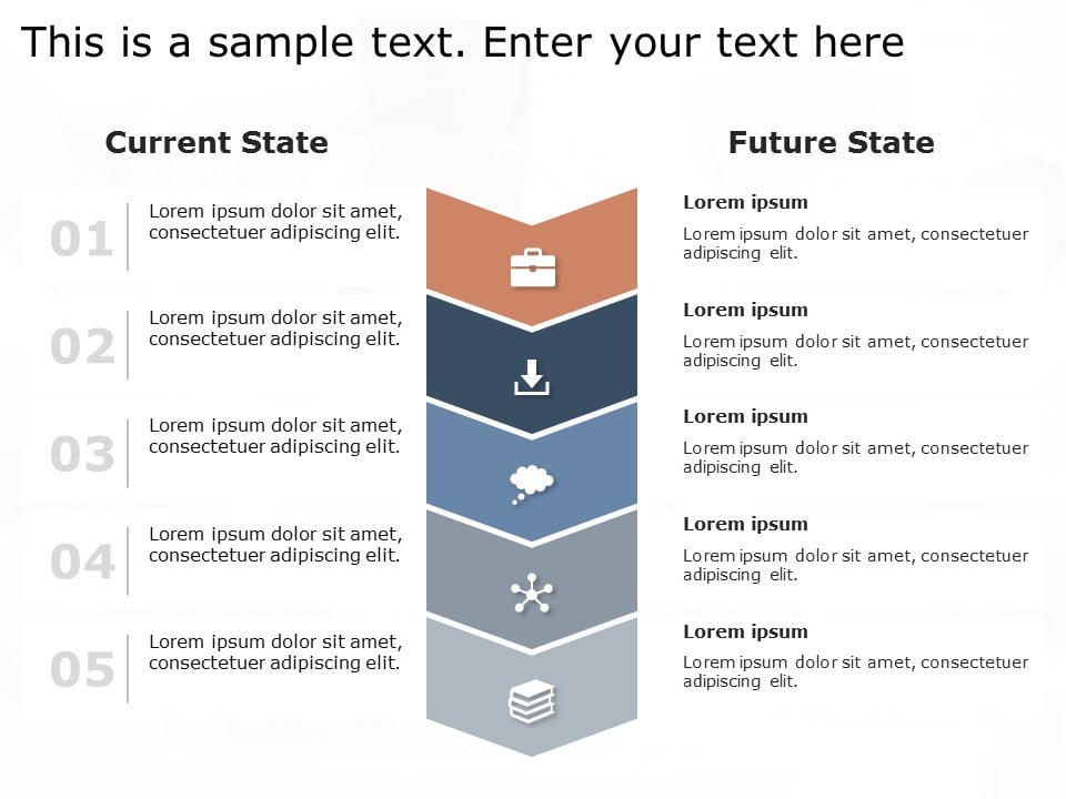 Animated Current State vs Future State PowerPoint Template