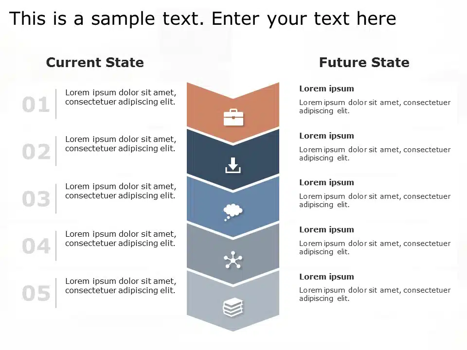 Animated Current State vs Future State PowerPoint Template & Google Slides Theme