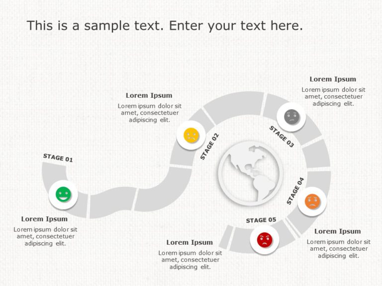 roadmap journey powerpoint template free download