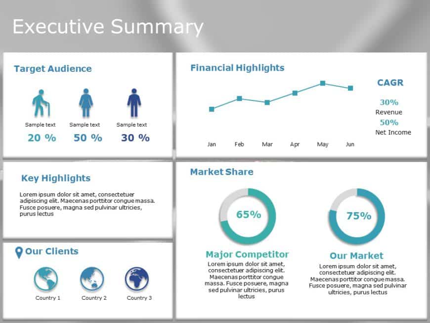 Animated Executive Summary 13 PowerPoint Template SlideUpLift