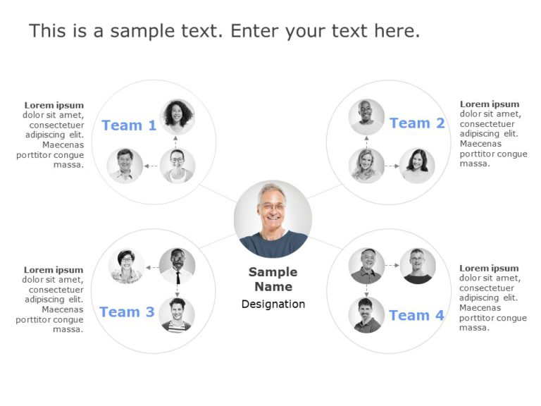 Animated Org Chart 15 PowerPoint Template