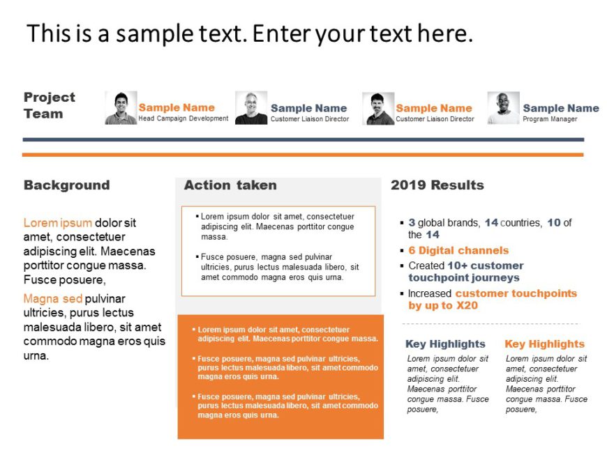 Animated Project Executive Summary PowerPoint Template