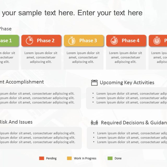 Animated 5 Steps Infographic PowerPoint Template