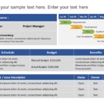 Animated Project Status Summary Dashboard PowerPoint Template & Google Slides Theme