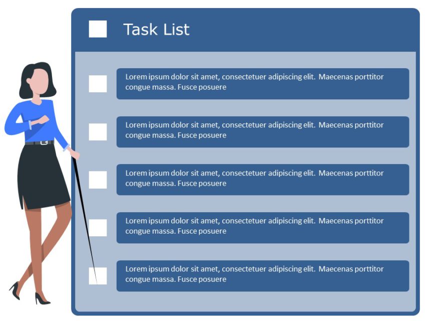task presentation template