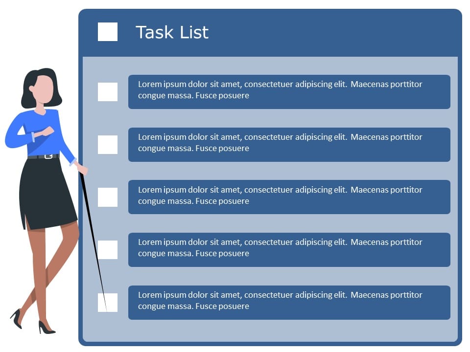 Animated Project Task List PowerPoint Template & Google Slides Theme