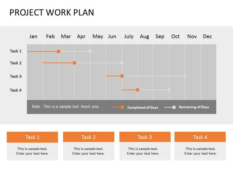 Animated Project Work Plan Gantt Chart PowerPoint Template & Google Slides Theme