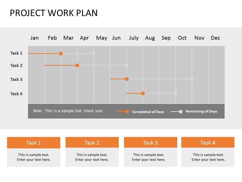 Engineering Project Work Plan Animated Project Work Plan Gantt Chart PowerPoint Template