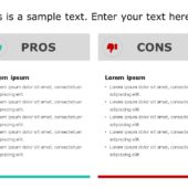 Animated Pros And Cons 9 PowerPoint Template