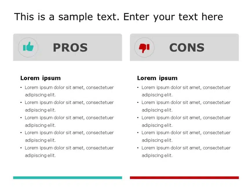 Animated Pros And Cons 7 PowerPoint Template