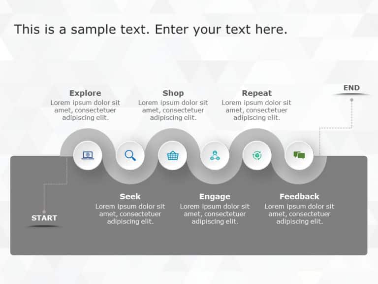 Animated Spiral Customer Journey PowerPoint Template